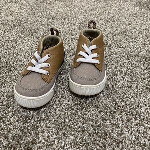 OshKosh B'gosh Tan and Gray Kids Sneakers